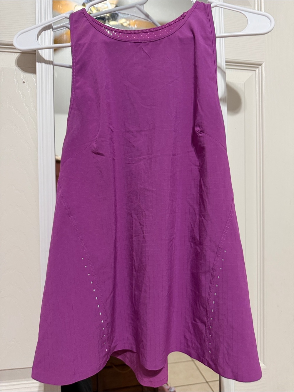 Lululemon Perforated Racerback Running Tank Pink Vivid Plum Size S